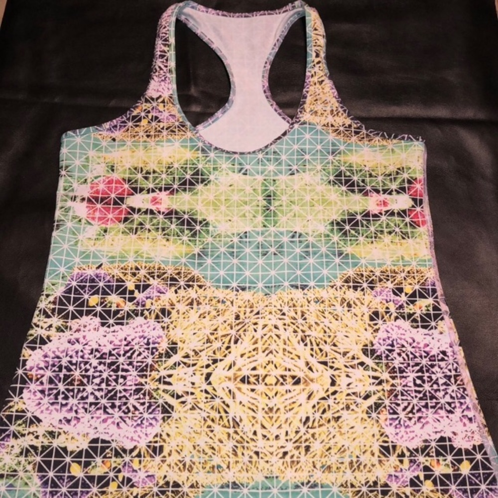 LULULEMON Cool Racerback Tank in Paradise Grid